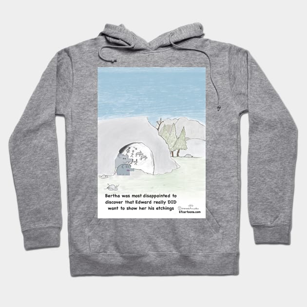 Enormously Funny Cartoons Etchings Hoodie by Enormously Funny Cartoons